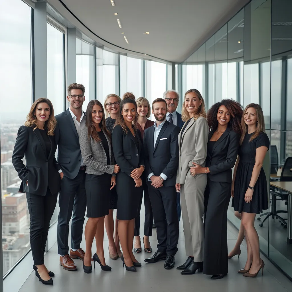 Equipo de consultores en oficina moderna