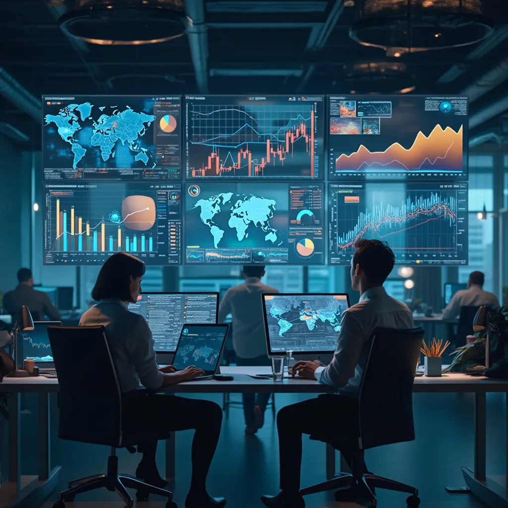 Equipo trabajando en transformación digital